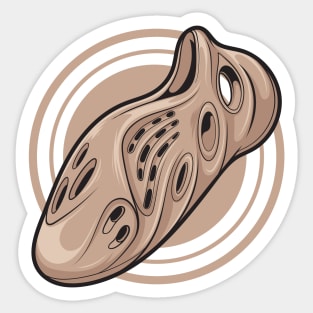 Ochre Foam Runner Clog Shoes Sticker